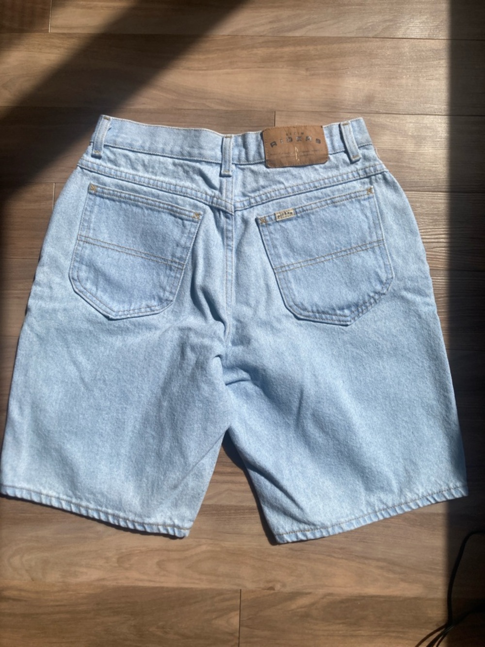 Vintage Riders jean short cotton denim short men’s - Picture 7 of 14